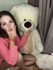 I am warmed on cold fall evenings by my teddy bear and would you warm