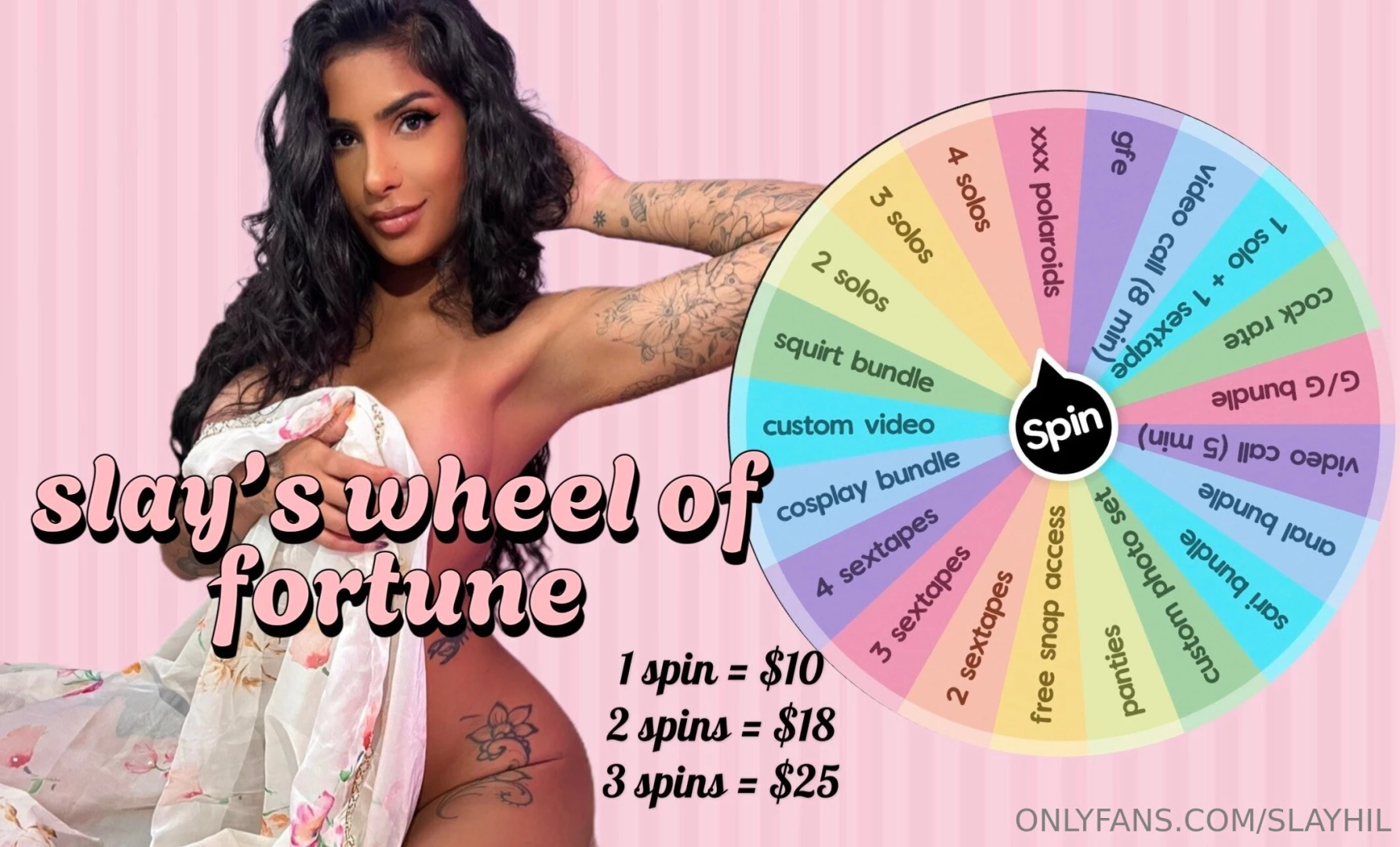 Bringing back spin the wheel but upped the stakes this month because 