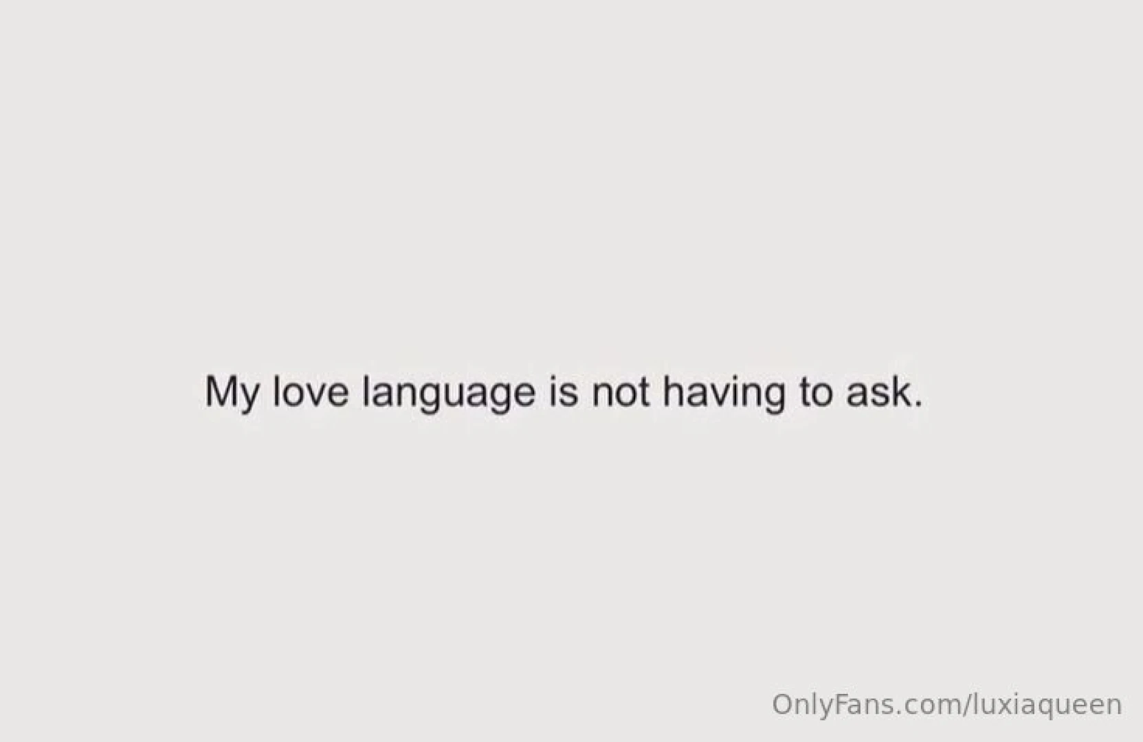 Only my good generous obedient boys will understand that 