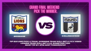 It s grand final weekend lets play a cheeky game tip 10 and pick a