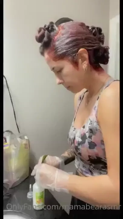 Dying my hair while smoking lucky strike 