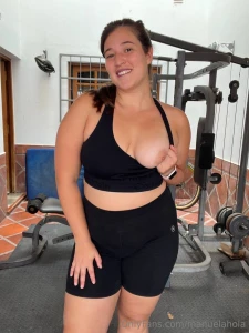 It s chest day for this spicy latina care to spot me or just admire part 1