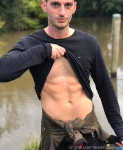Flexing by the riverrr pic abs lifestyle muscle part 1