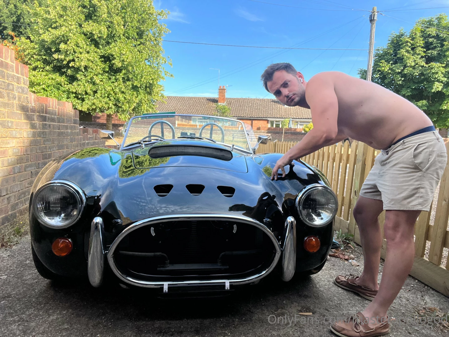 Who likes short shorts polishing up the cobra on a nice hot day part 4 