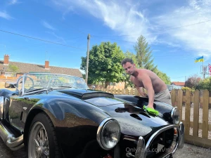 Who likes short shorts polishing up the cobra on a nice hot day part 2