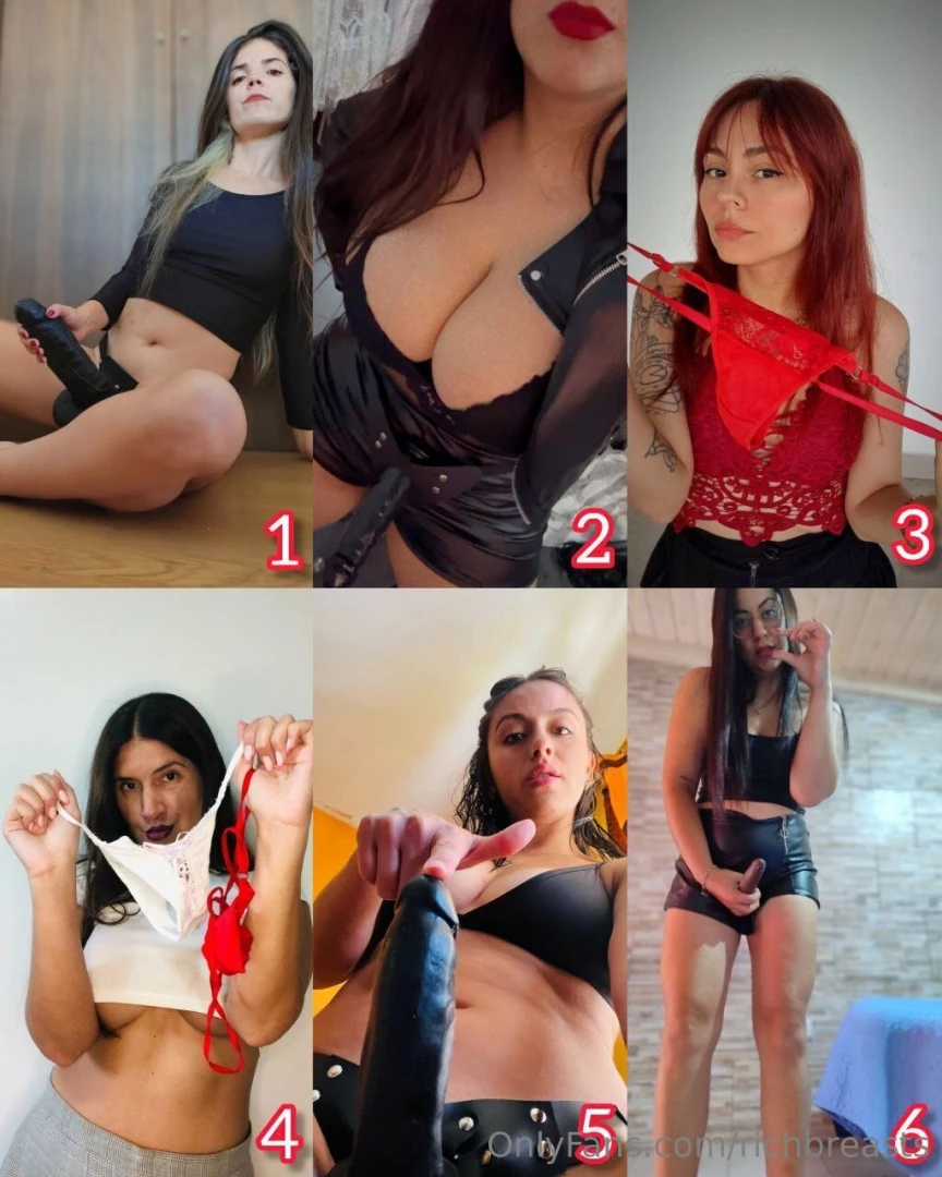 1- goddessemaru 2- richbreasts 3- goddesslooliee 4- sopphie_goddess 5- 