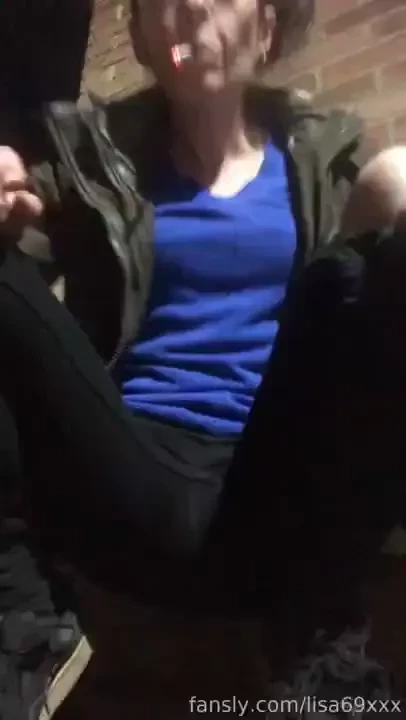 Outside in the dark smoking and pissing 