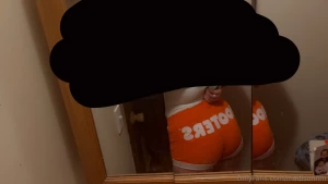 Was feeling really good tonight plus i had the hooters costume on part 2