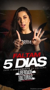 It s 5 days to launch my collection on california tv faltam 5 dias