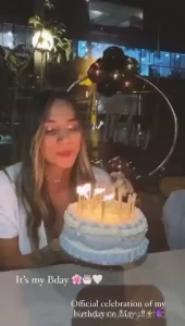 It s my bday official celebration of my birthday on may 2