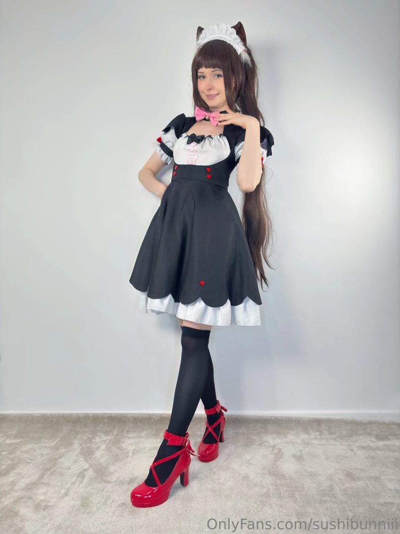 Chocola is very busy doing maid catgirl stuff such as taking sexy part 1 