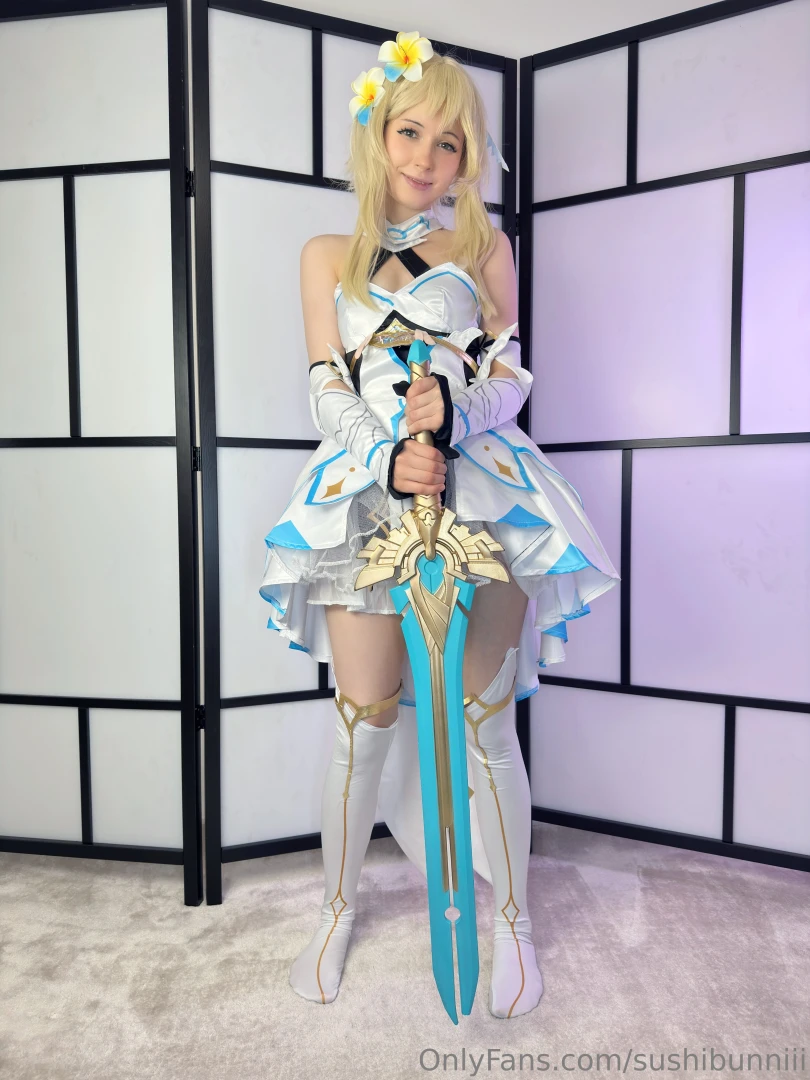 Traveller by day whore by night genshin impact lumine cosplay photoset part 4 