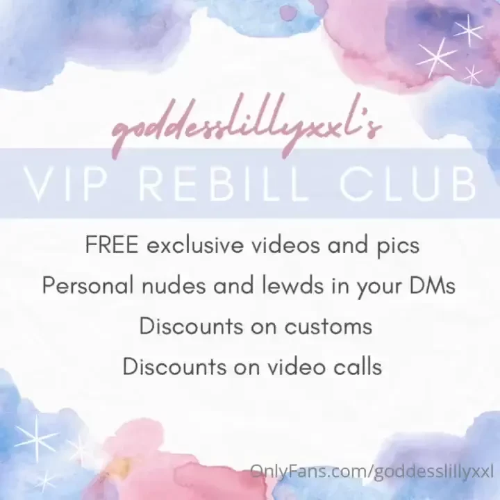 My vip rebill members get discounts on customs and video calls free 