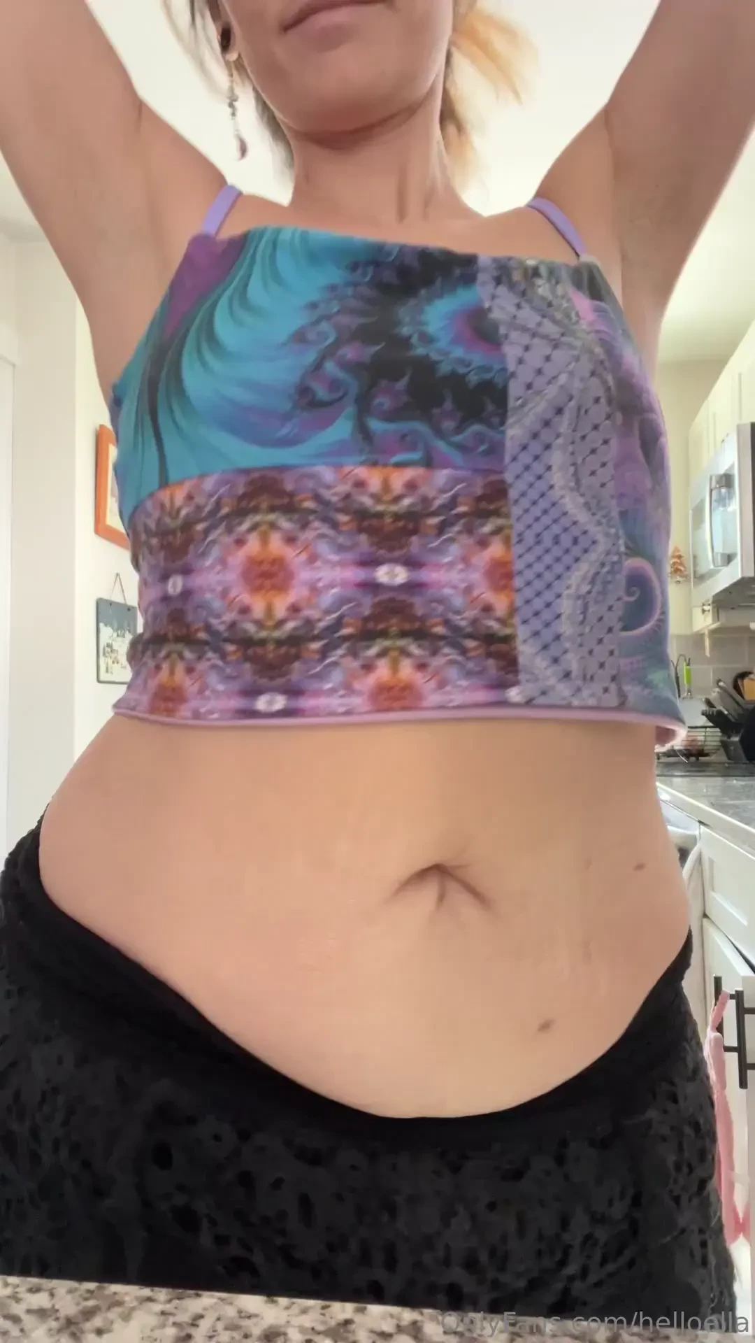 Putting on a jiggly wiggly show for you and the neighbors 