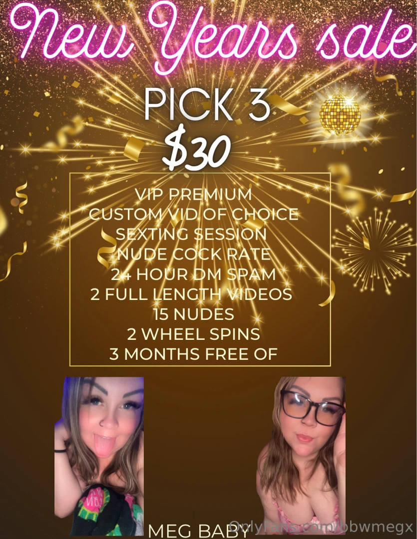 Tip 30 and dm me pick your 3 