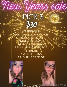 Tip 30 and dm me pick your 3