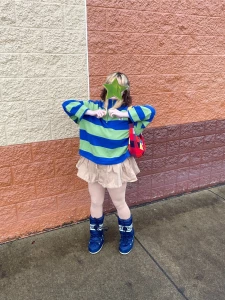 I feel cute oh so cute someone told me i looked like kim pine in this