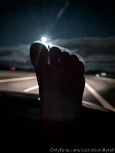 Moonlight on my feet our way at home