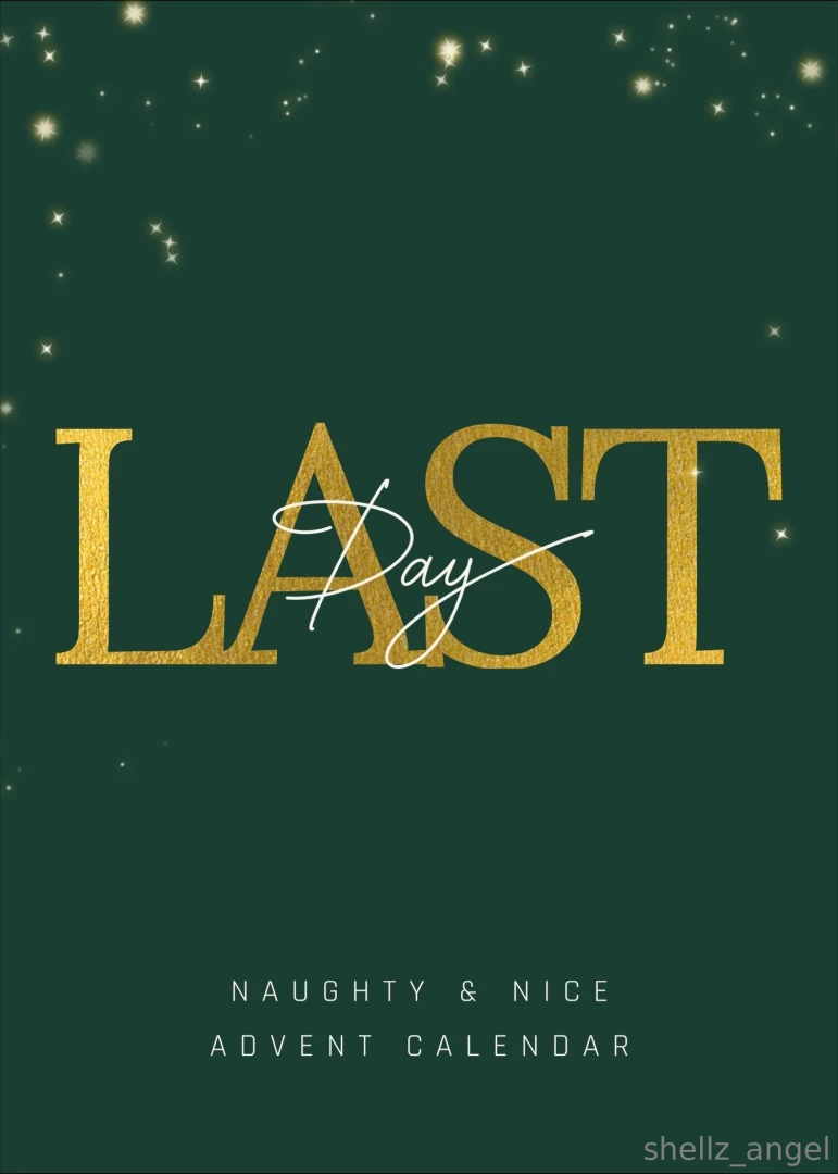 Naughty amp nice advent calendar last day a nice little gift for him part 1 