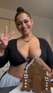 I personally think my construction of the gingerbread house went super