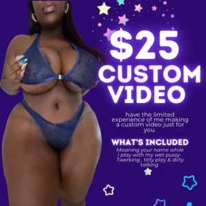 25 custom video special moaning your name while playing with my pussy