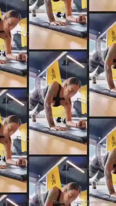 I show you a little bit of my routine at the gym 