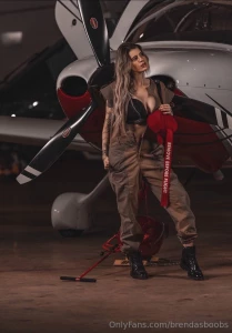 This hot pilot is ready to taken off jump on board unbuckle up and part 291