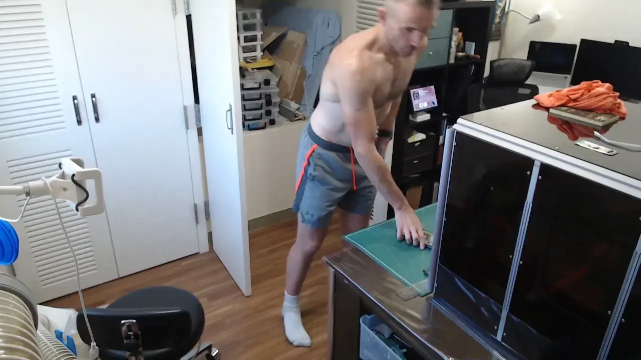 Stream started at 07 15 2024 05 40 am working on the 3d printer 