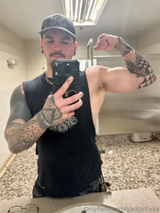 Waiting for you in the bathroom like