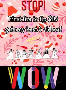 First fan to tip 10 will receive 6 of my best videos part 1