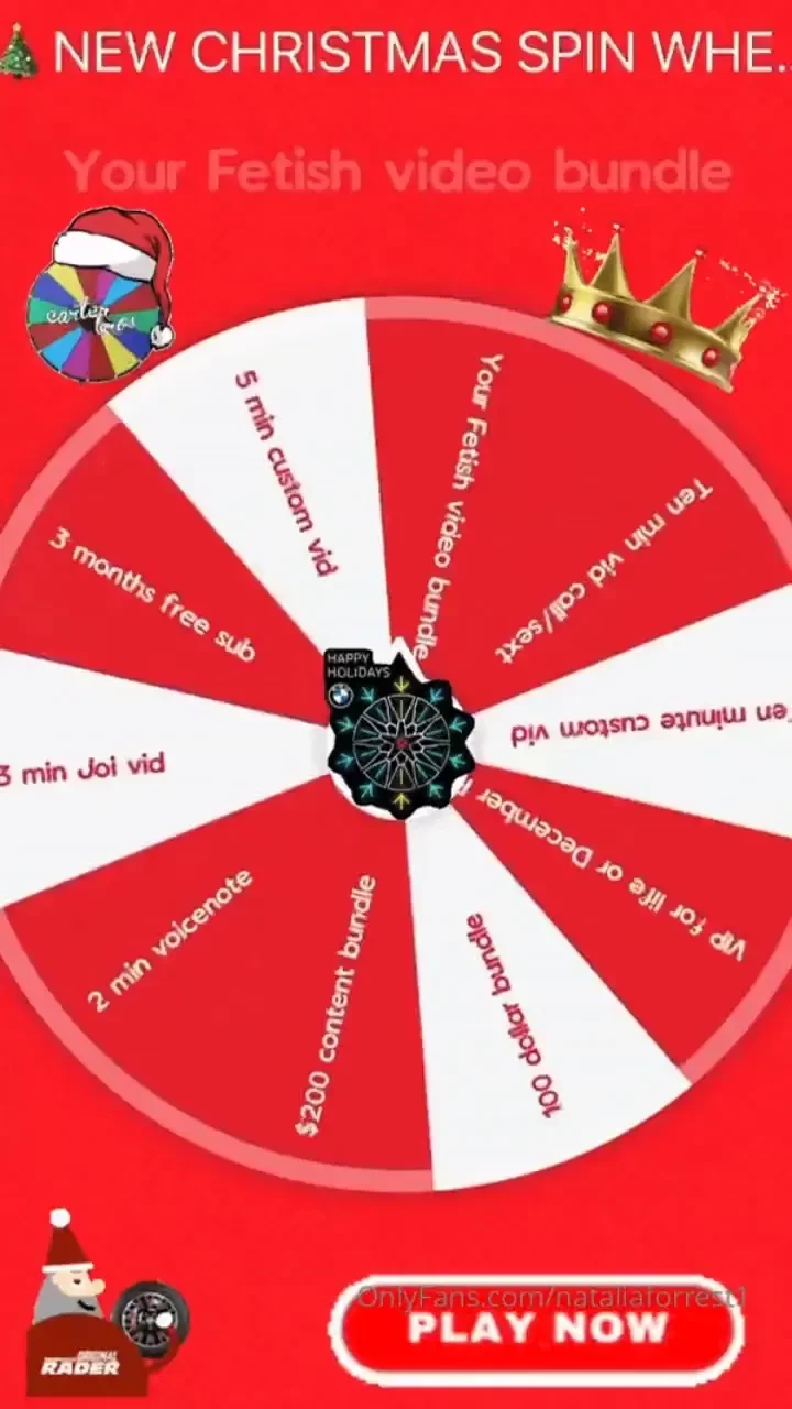 Christmas spin the wheel just 10 per spin and have as many as you like part 1 