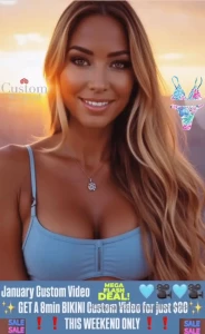 Flash sale for this weekend only 8 minute bikini custom for just 80