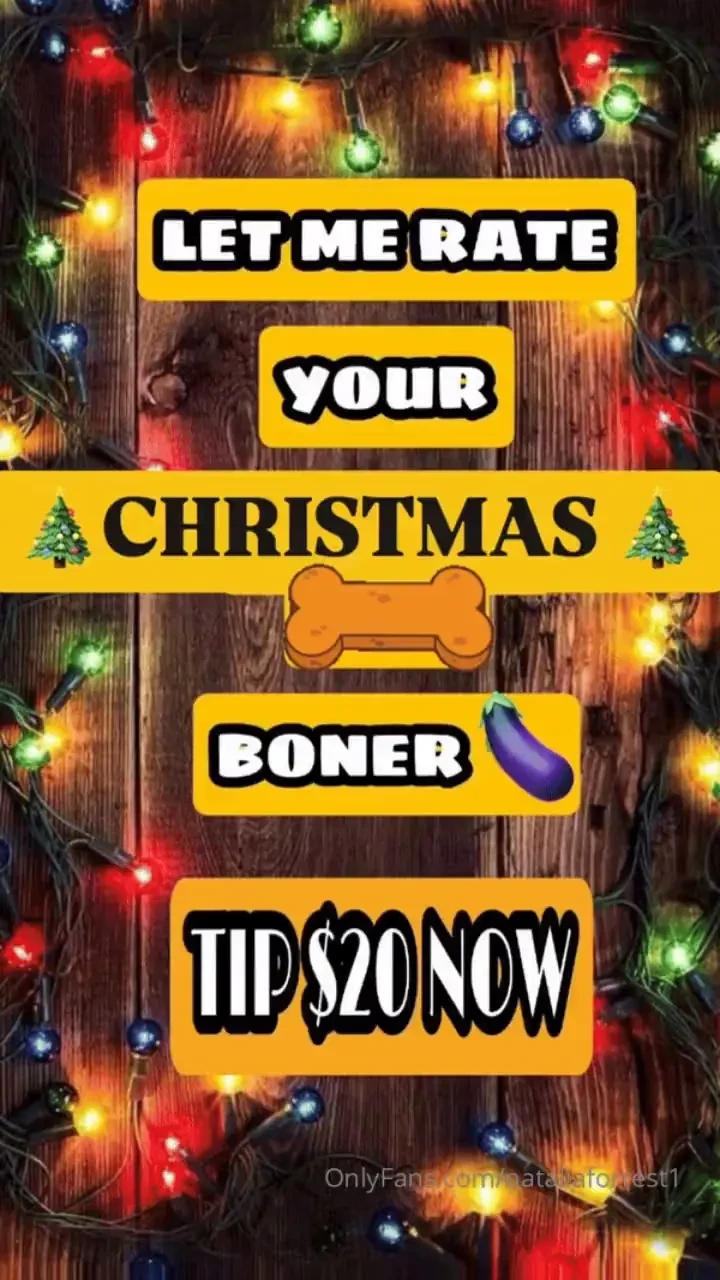 Let me rate your christmas boner tip 20 now 