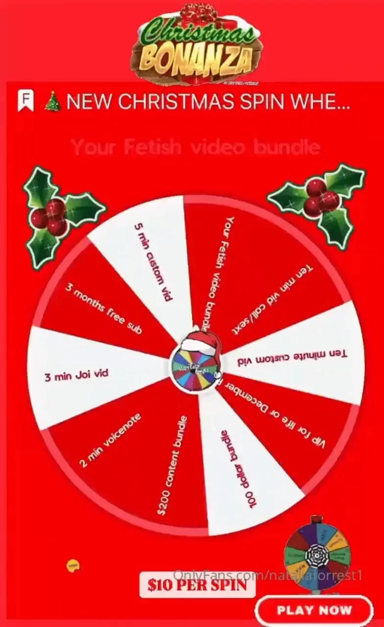 Christmas spin the wheel just 10 per spin and have as many as you like part 2 
