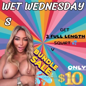 Wet wednesday squirt bundle get ready to explode with me with three