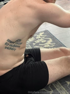 My dick was trying to poke out of my underwear after my sweaty peloton