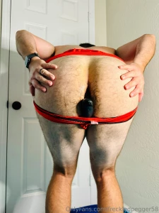 Looks kinda silly but hubby had a prostate massager stashed in his ass part 1