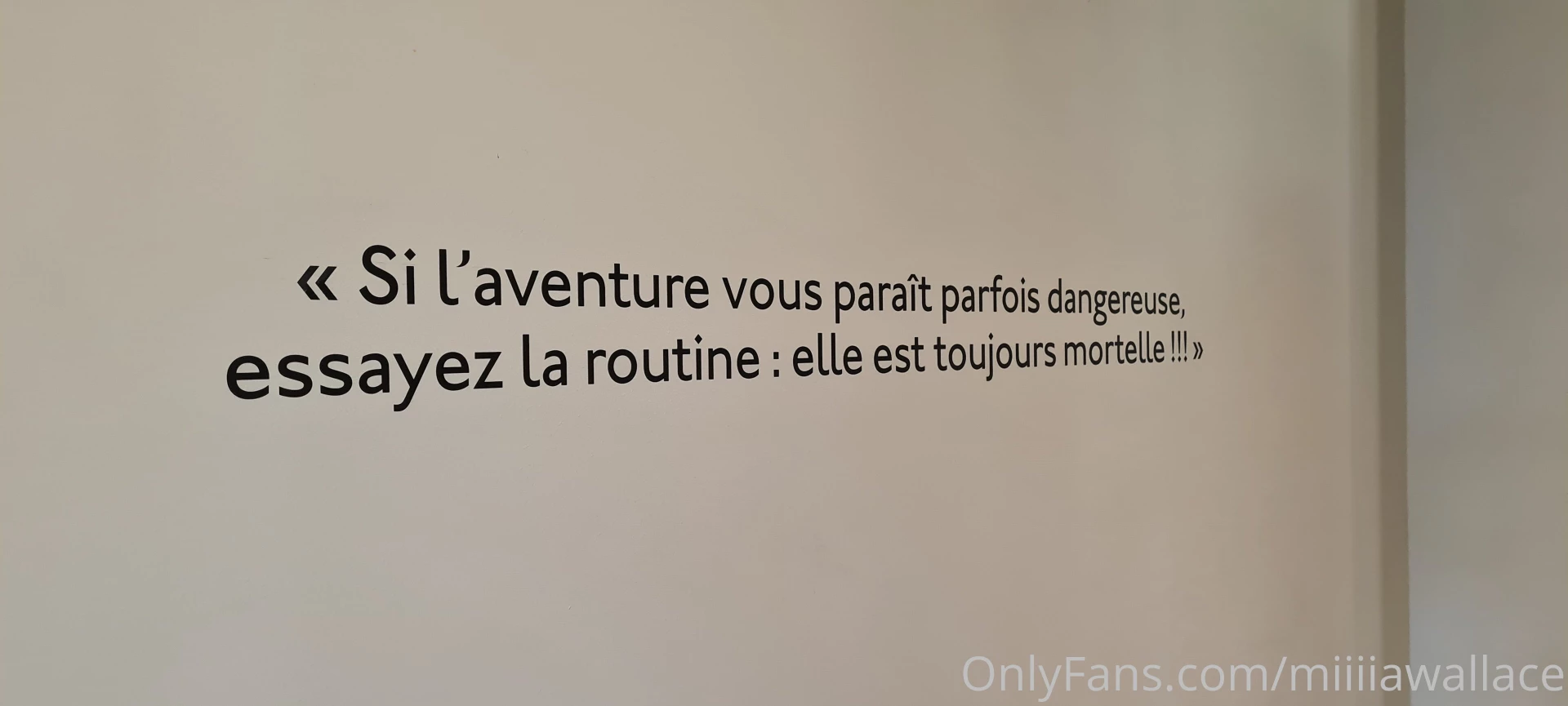 If the adventure seems to be dangerous try the routine she is mortal 