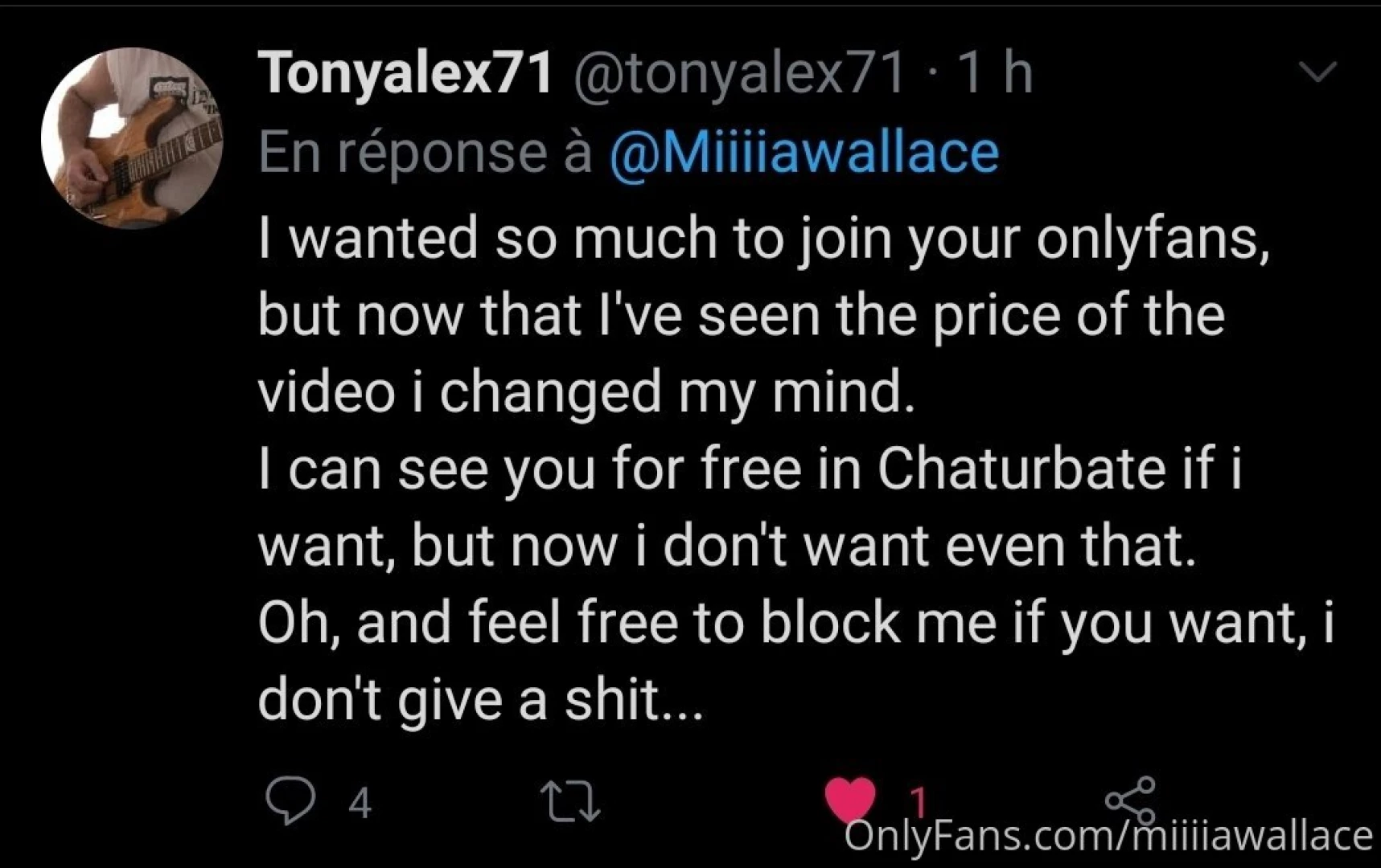 Just to explain an unpleasant situation on twitter because i m 