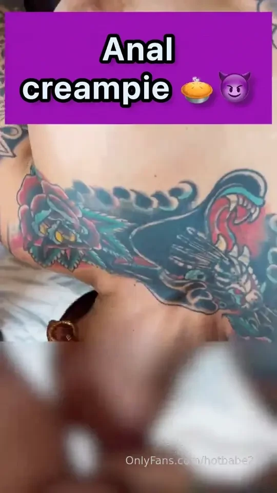 Anal creampie after sucking his cock and getting fucked in the ass 