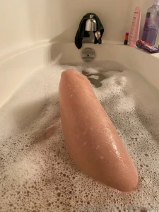 Enjoying a nice bubble bath