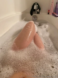 Enjoying a nice bubble bath part 2