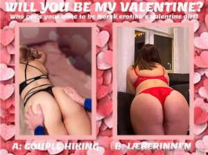 Norsk erotikk s be my valentine konkurranse har startet og i den andre