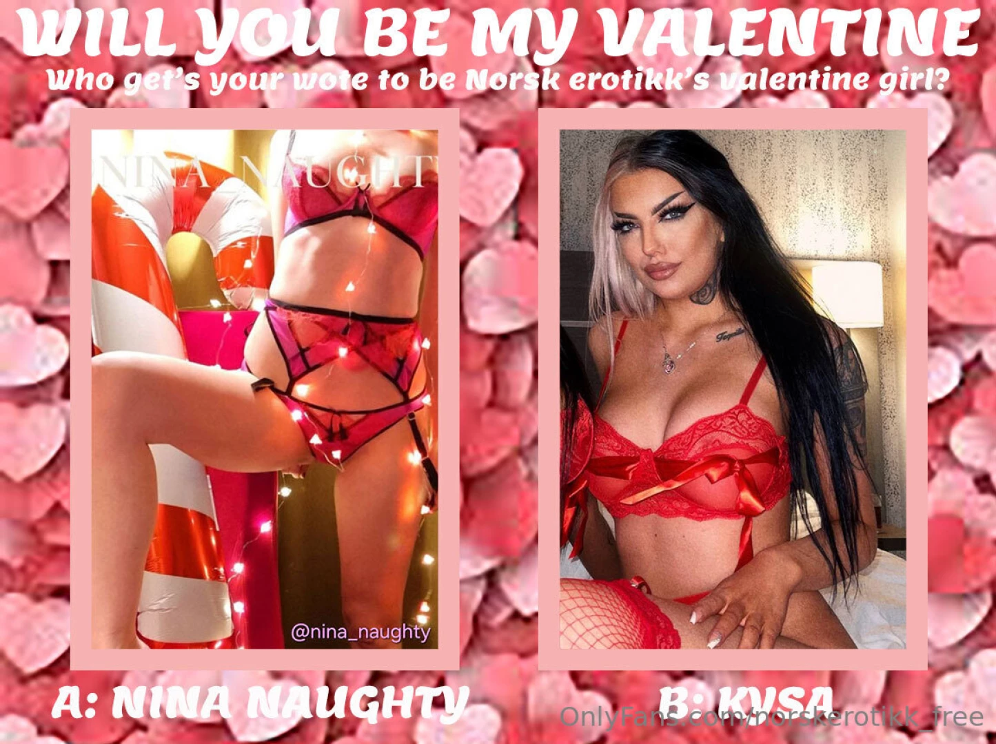 Norsk erotikk s be my valentine konkurranse har startet og i den femte 