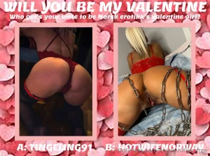 Norsk erotikk s be my valentine konkurranse har startet og i den andre part 1