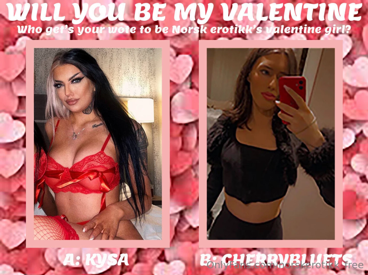 Norsk erotikk s be my valentine konkurranse har startet og i den andre part 3 