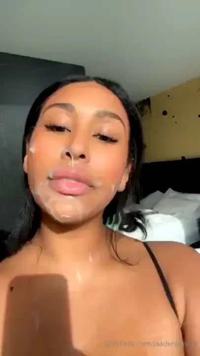 I got my face painted with cum 