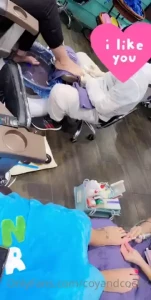 First stop is a quick pedi if anyone wants to treat us naughtynora05