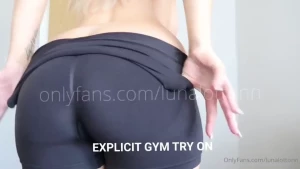 New explicit gym wear try on in your dms now