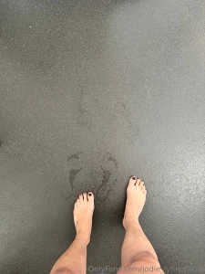 Sweaty feet today after the gym part 1